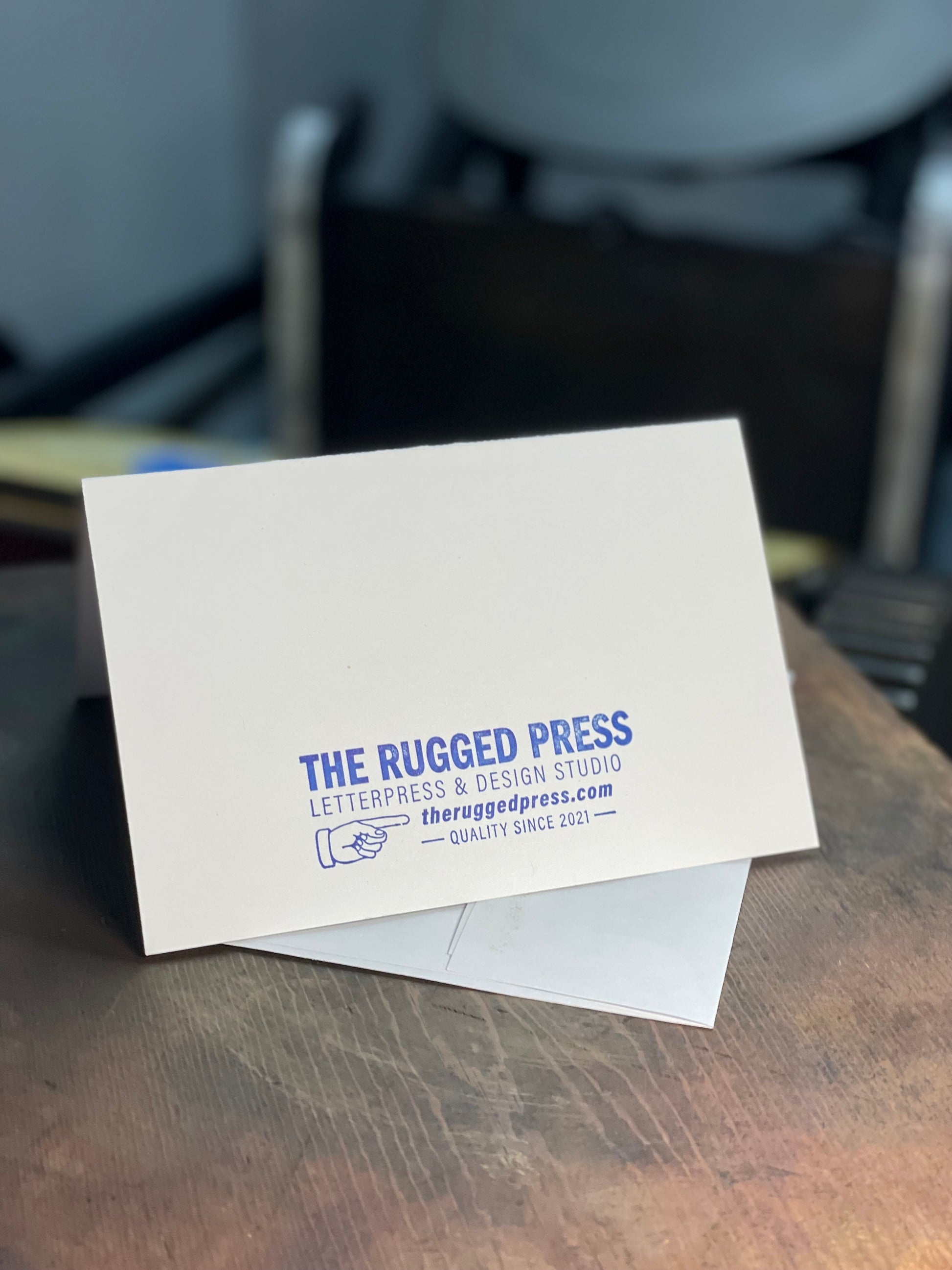Happy Birthday with Middle finger 4x6in letterpress greeting card