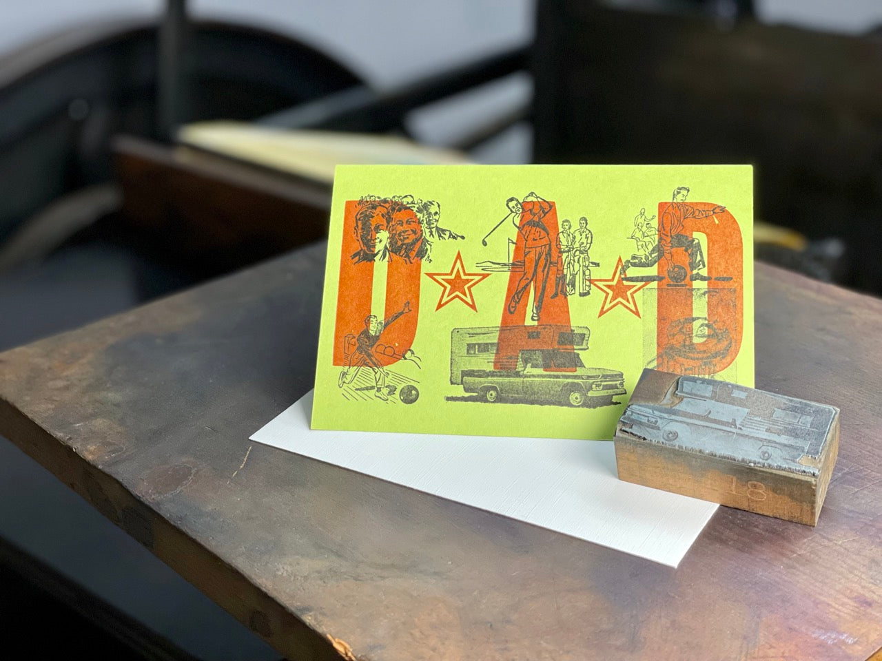 All things dad – 4x6in letterpress greeting card
