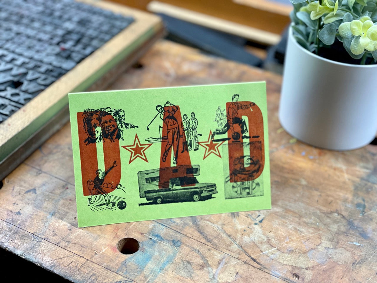 All things dad – 4x6in letterpress greeting card