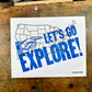 Let's Go Explore! Pin map